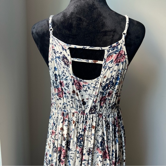 Band of Gypsies Blue and Pink Floral Dress - Picture 3 of 6